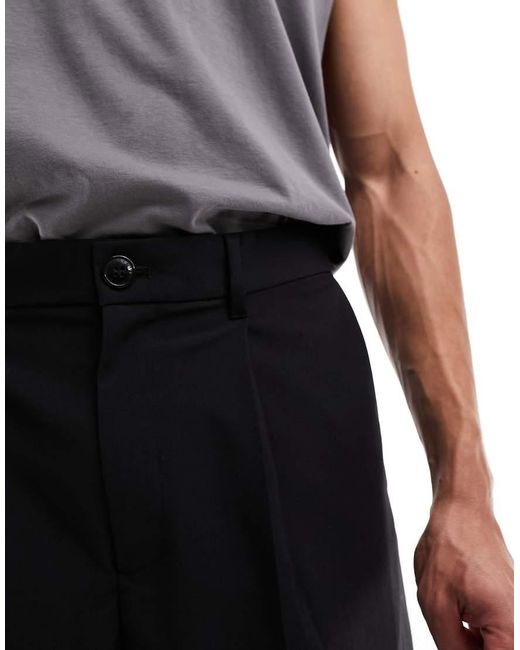 Weekday Black Uno Co-ord Loose Fit Trousers for men