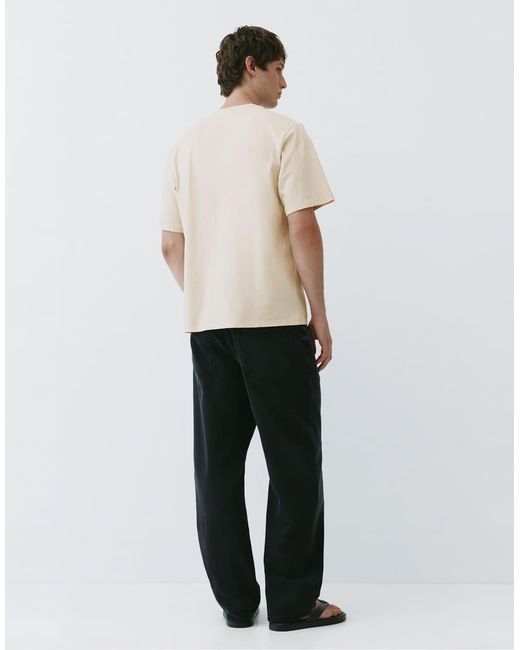Pull&Bear White Rolling Stones T-shirt for men