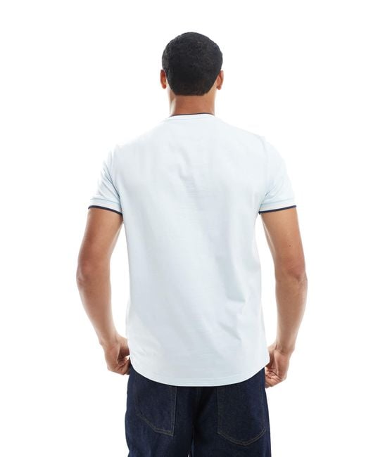 Fred Perry White Twin Tipped T-Shirt for men