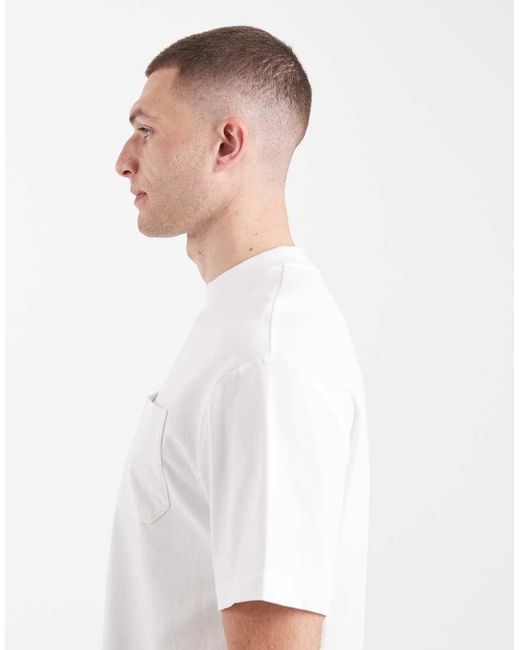 Fred Perry White Pocket Logo Detail T-shirt for men