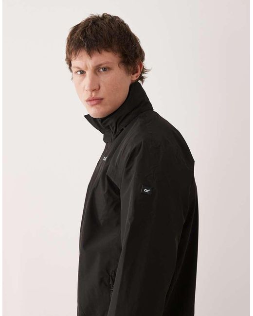 Regatta Black Waterproof Matt Ii Shell Jacket for men
