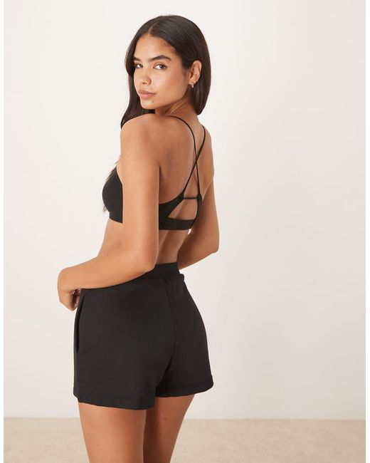 Calvin Klein Black Monogram Mesh Bralette