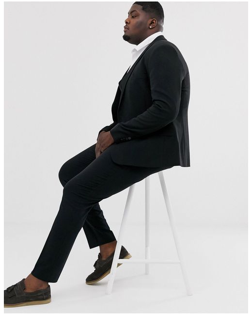 super skinny black suit trousers