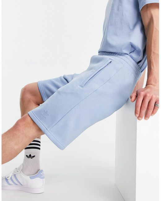 Adidas Originals Blue Adicolor Marshmallow Shorts for men