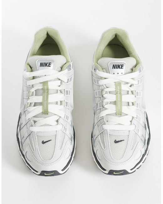 P-6000 - baskets - et vert clair Nike pour homme en coloris White