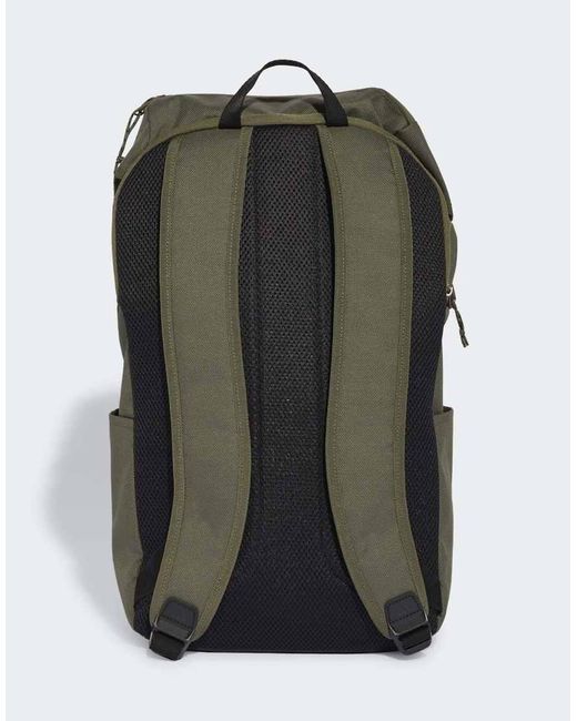 Adidas Originals Green 3 Stripes Flap Backpack