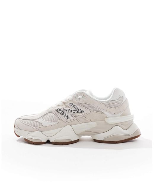 New Balance White 9060 Trainers