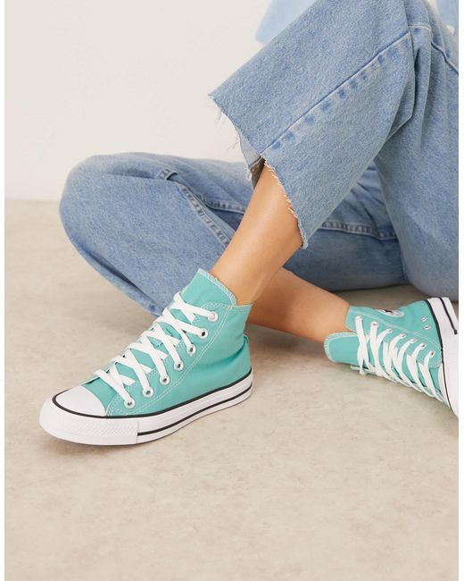 Converse Blue – chuck taylor all star hi – knöchelhohe sneaker