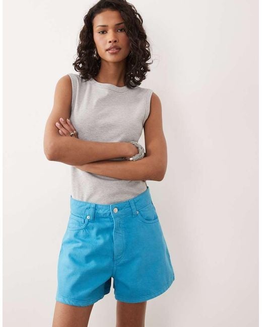 ASOS Blue Longer A Line Short