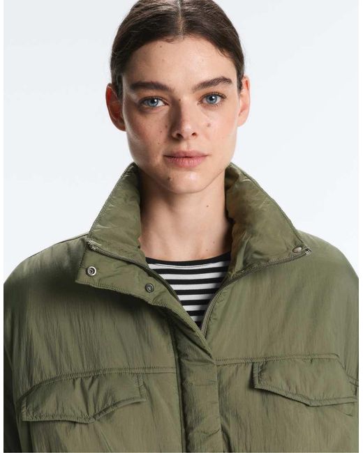 Oysho Green Waterrepellent Fellex® Aerogel Balloon Jacket