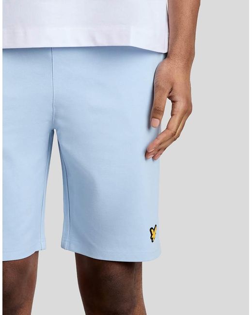 Lyle & Scott Blue Mid Layers Fly Fleece Shorts for men