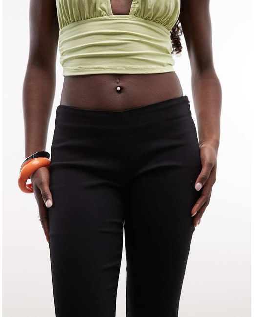 Monki Black Bengaline Trousers