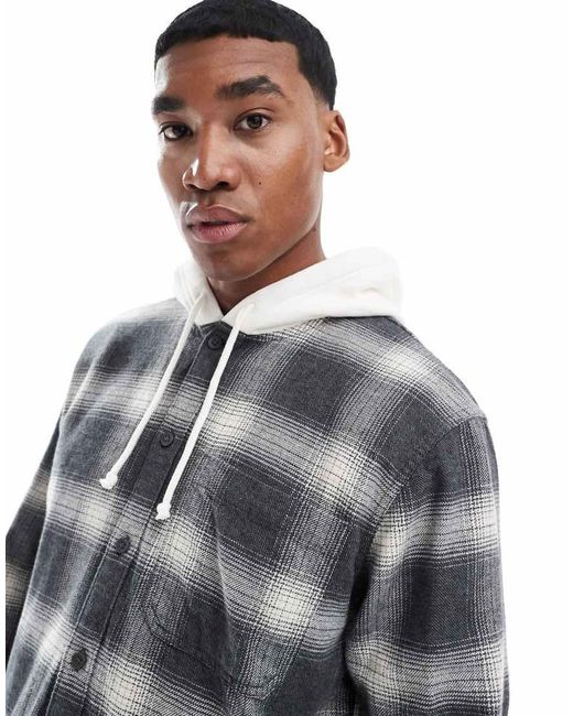 Camicia A Maniche Lunghe di Hollister in Gray da Uomo