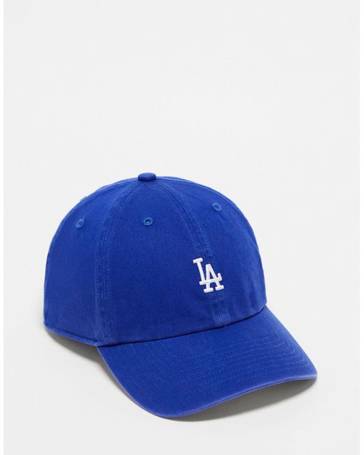 '47 Blue La Dodgers Clean Up Cap With Mini Logo