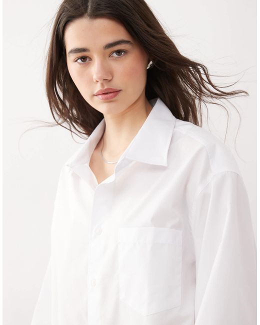 Collusion White – es oversize-hemd