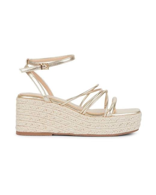 SEQWL White Open Toe Wedge Sandals Summer Casual Slingback Fastening