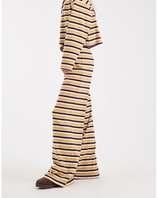 Miss Selfridge Natural Striped Co-ord Trouser