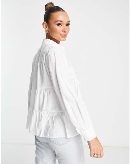 Y.A.S White Smock Shirt