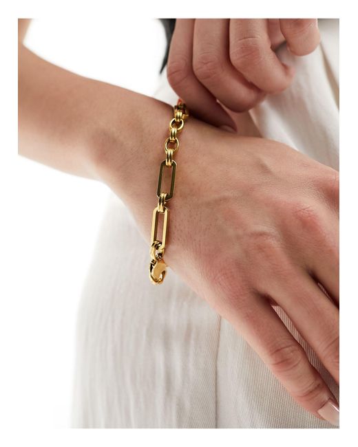 ASOS Brown – es armband aus wasserfestem edelstahl mit offenen kettengliedern