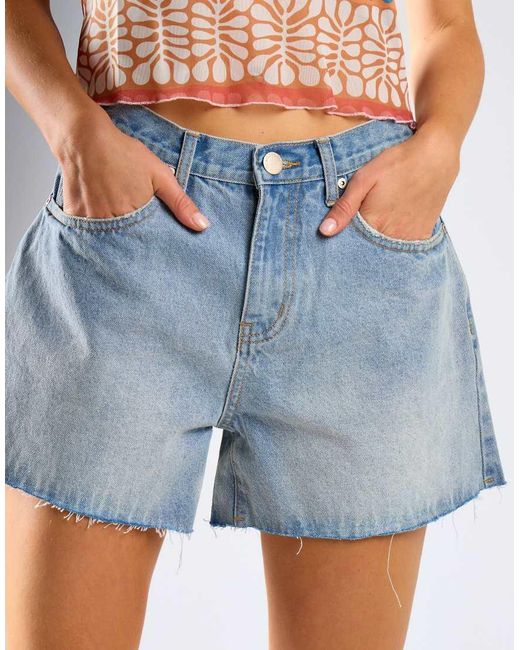 Glamorous Blue Ripped Denim Shorts