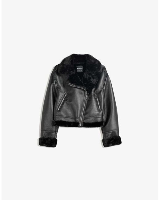 Bershka Black Double-faced Jacket