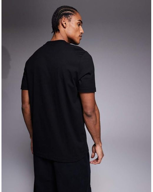 Boss Gray Cover Chest Print T-Shirt for men