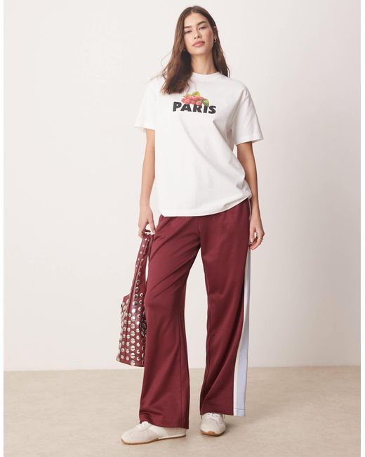 Abercrombie & Fitch Red – kurzärmliges t-shirt