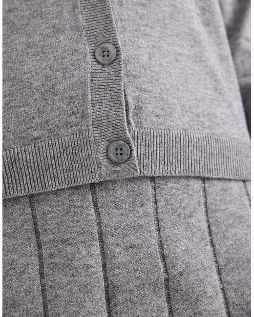 Object Gray Fine Gauge Cardigan