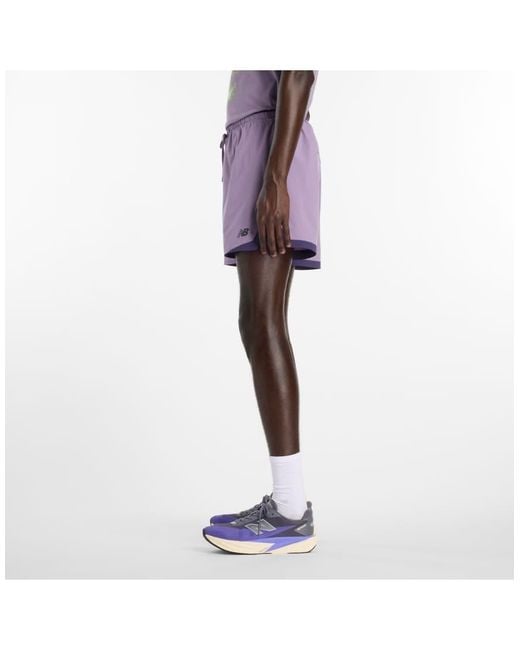 New Balance Pink Rc Essential Short 5" for men