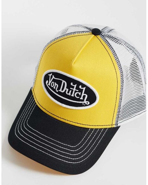 Von Dutch Yellow Trucker Cap