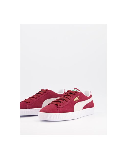 PUMA Suède Klassieke Suède Sneakers in het Rood voor heren - Lyst
