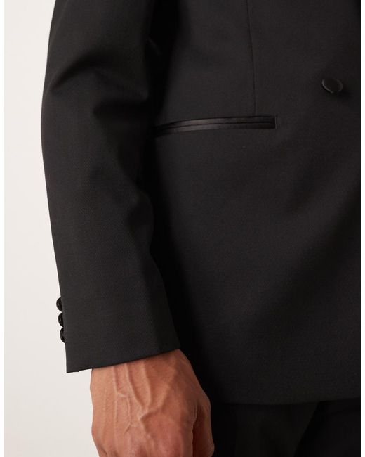 ASOS Black Regular Tuxedo Suit Jacket for men