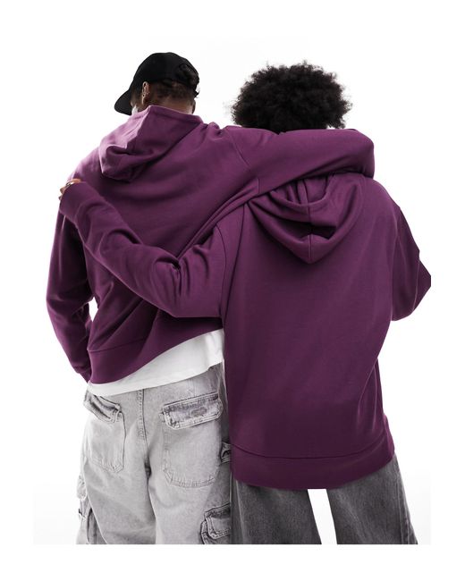 Sudadera morado con capucha y logo Collusion de color Purple