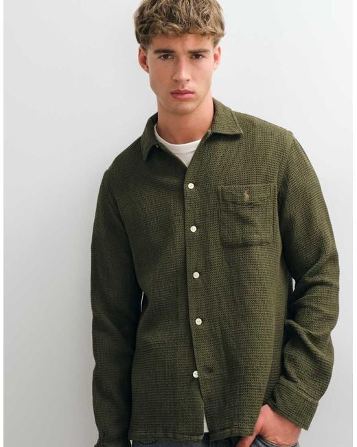 Polo Ralph Lauren Green Sport Woven Shirt for men