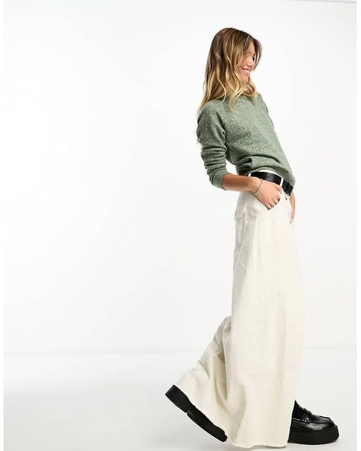 Vero Moda Green Round Neck Knitted Jumper