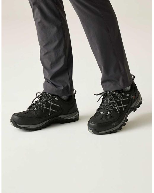 Regatta Black Samaris Iii Technical Waterproof Low Walking Boots for men