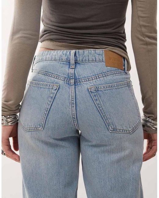 Weekday Gray Ample Low Waist Baggy Fit Jeans