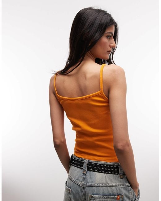 Collusion Orange Rib Cami