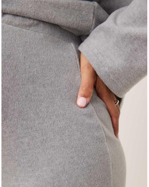 ASOS Natural Asos Design Maternity Lounge Mix & Match Lightweight Fleece legging