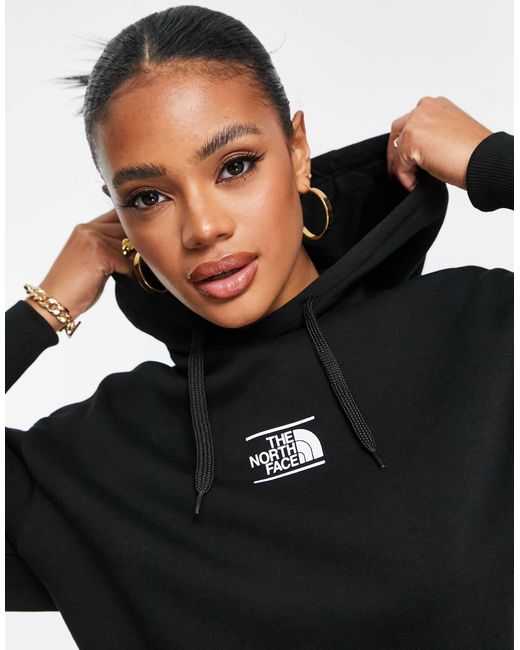 The North Face Black – dome at center – kapuzenpullover