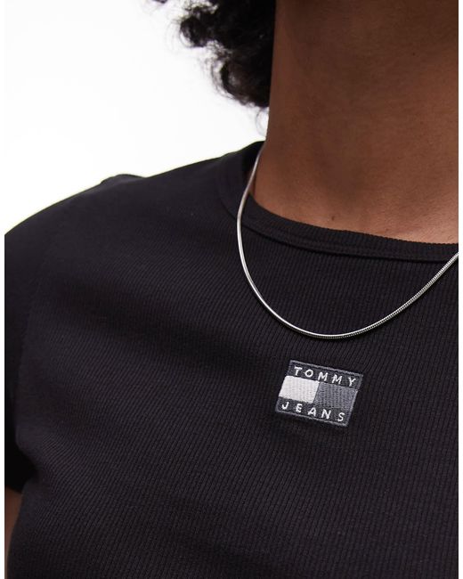 Tommy Hilfiger Black Slim Badge T-shirt