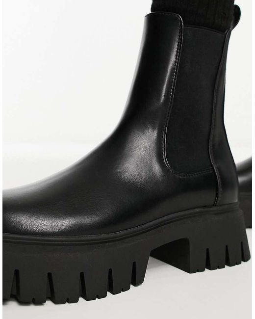 ASOS Black Anthem Chunky Chelsea Boots