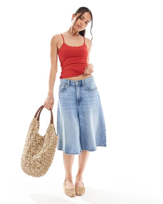 Pull&Bear Red – figurformendes polyamid-camisole