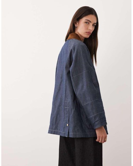 Barbour Blue Re-engineered Asker Funnel Neck Jacket