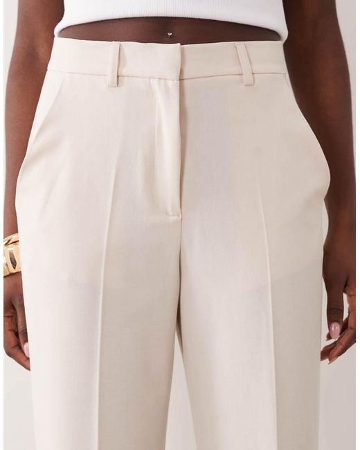ASOS Natural Tailored Snatch Flare Trousers