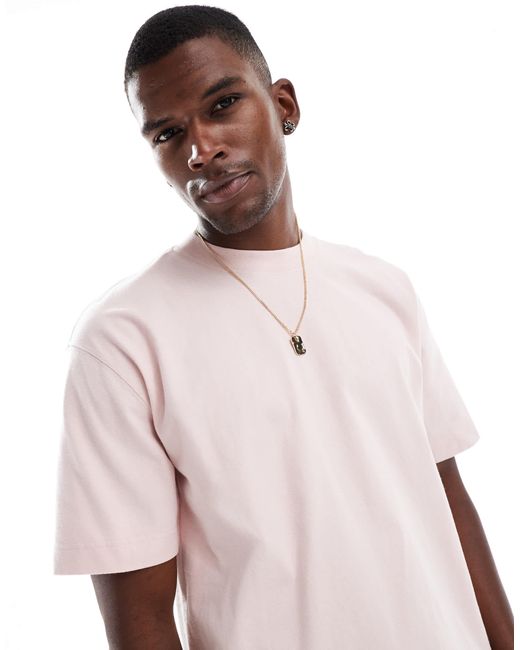 Hollister Pink Boxy Fit Washed T-Shirt for men