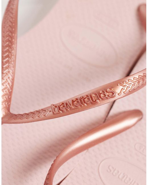 Havaianas Pink Slim Platform Flip Flops