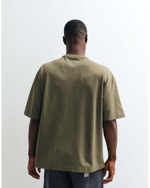 ASOS Green Breathemax Heavyweight Oversized T-Shirt for men