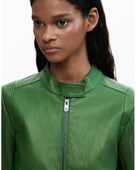 Desigual Green Jacket Faux Leather