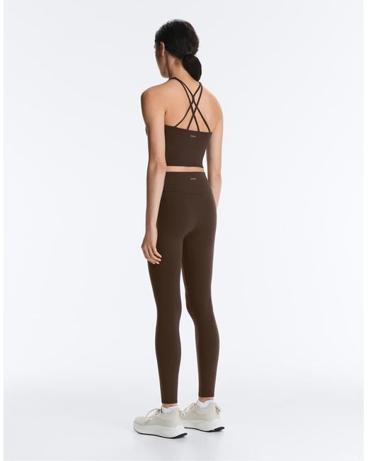 Oysho White Comfortlux High-rise Ankle-length leggings